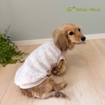 犬服【カラフルネップボアのあったかタンク🌸】