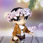 桜の花冠（ねんどろいどどーるサイズ）布花