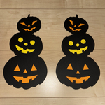 ハロウィン　ジャックオーランタンシルエット　壁面飾り