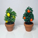 ビーズの木　ミニチュアレモン&オレンジ