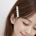 H97.大人気再販⑧💗パールヘアクリップ ヘアピン バレッタ ヘアアクセ シンプル 大人可愛い 春 夏 秋 冬 入学式 卒業式 キラキラ デート 女子会 お呼ばれ 二次会 ドレス プレゼント ギフト