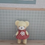 小さいフェルトのくまちゃん＊ベビーイエロー