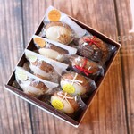 ☆期間限定セット☆『季節のケーキ4種セット８個入』カカオ・レモン・ショコラオランジュ・キャラメルポワールティー