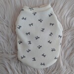 犬服　リボン柄タンクトップ