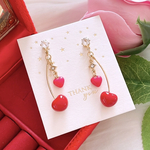 大人可愛いෆ˚* チェリー さくらんぼ🍒 揺れる♪ ピアス イヤリング レディース アクセサリー