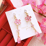 🌸春🌸 桜🌸🍃 数量限定❣️ 桜 花びら ゆらゆら お洒落 卒園・卒業・入園・入学・ハンドメイド ピアス イヤリング レディース アクセサリー フォーマル