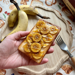 🌳森の焼きバナナキャラメルトーストのパスケース