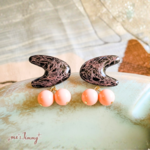 【再販7】◇◆50's Atomic Dream Cherry ピアス・イヤリング◆◇【黒ピンク】
