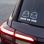 『我が子』の似顔絵 カーステッカー kids in car child in car　ステッカー 車 ベビーインカー キッズインカー 子供 赤ちゃん 乗ってます イラスト オリジナル 似顔絵 かわいい
