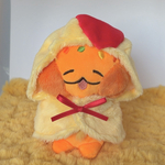 なんたべりす ちきんらいすあじ（ﾊﾟﾔ）+フード付きたまごポンチョ