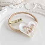 〖ﾍｱｺﾞﾑorﾎﾟﾆｰﾌｯｸ〗heart bouquet⌇ﾊﾟｰﾙﾎﾜｲﾄ　　　　　　　　　　　　　　　　　ﾚｼﾞﾝﾍｱｱｸｾｻﾘｰ　ﾚｼﾞﾝﾍｱｺﾞﾑ　ﾚｼﾞﾝﾍｱｱｸｾｻﾘｰ