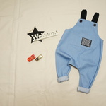 サルエルサロペット●●●size80-90●●●ブリーチストレッチデニム