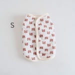 [犬服] Sサイズ 完成品 チワワ　　　　　　　　　　　　　くま柄 ミニ裏毛ニット 裏ボアリバーシブル　　　　　　　　　　パイピングベスト 背中開き