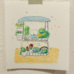 スケッチ原画｜どこかの町のスケッチ