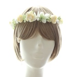 花冠 子供用 キッズ用 ベビー用 ~ Sweet Flower Tiara ~ 白　花かんむり　結婚式☆発表会☆お誕生日 【感謝価格】