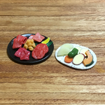 『一人焼肉♪⑤』●お肉盛り合わせ・野菜盛り合わせ●ミニチュアフード ２個セット