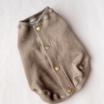 【完成品】Sサイズ　CAFE MOCCHI KNIT カフェラテ　バッグオープン　背中開き
