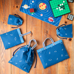 【500円割引】アストロシリーズ｜宇宙モチーフ刺繍　入園入学 基本の5点セット　｜レッスンバッグ・上履き入れ・体操着袋・給食袋・コップ袋