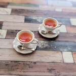 限定　シンプル 陶器みたいなティーカップとソーサーセット(アイボリー)