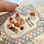 大きないちごのプレートセット＊ミニチュア