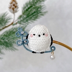 雪の妖精＊刺繍ブローチ