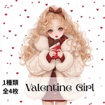 (NO.623)人物ステッカー 女の子ステッカー 人物シール　女の子シール オリジナルステッカー　コラージュ素材　手帳素材