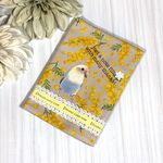 お薬手帳ケース　コザクラインコ