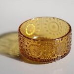 フィンランド製 Riihimaen Lasi Grapponia ミニボウル 9cm ブラウン ポット リーヒマエンラシ Nanny still グラッポニア 北欧_260106 ig4760