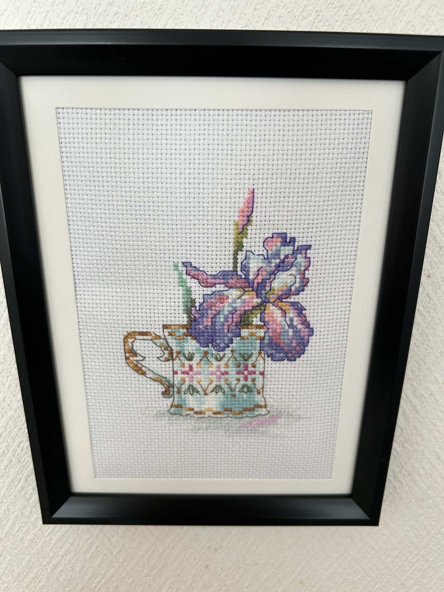 lily🪷クロスステッチ刺繍額 No. 1 - hisaprincess GALLERY | minne
