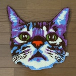 ★にゃんラグ★　猫型フカフカラグマット　BIG　乗ってもOK飾ってもOK♪♪