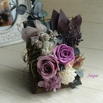 White Ｚinnia *アレンジ　　　　　　　　　　　　　　