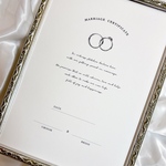 結婚証明書　A4サイズ　結婚式　記念品