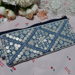インド刺繍リボン　ペンケース　ポーチ