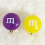 マーブルチョコイヤリング