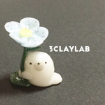 ☆送料無料☆お花と一緒（ブルー）