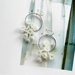 S ring flower LGR pierce,earring (NO.9658)
