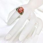 Rhodochrosite.〜天然石ロードクロサイト(インカローズ)ののインデックスリング