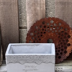 【SALE】レースポット☆グレー☆寄せ植え☆多肉植物☆容器のみ