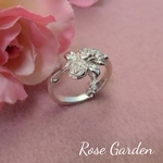 【50％OFF！】Rose　Garden　つるバラのシルバーリング（15号）