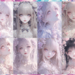 【1月受注販売品】COOL GIRL FLOWER　コラージュシート