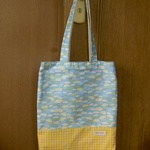 A4が入って、肩掛け出来る！エコバッグ【クラウド（雲）】