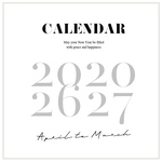 【4月はじまり】Calendar 2025 4月-2026 3月