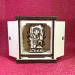 木製　不動明王様（コラボ作品）