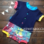 訳ありロンパース★カラフルパッチワークSIZE70