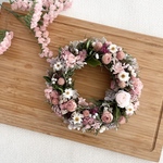 桜色のナチュラルリース（21cm）