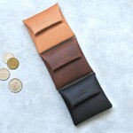 中身が見やすい｜床革のコインケース