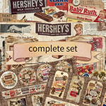 （追加3セット）デザインペーパー＆タグ　vintage Candy コンプリートセット