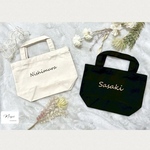 malibu442様 専用★✳︎ simple ✳︎★  お名前入り　トートバッグ  お揃い　プレゼント　お弁当bag　