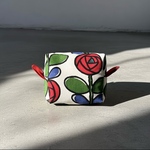 見た以上の収納力☆赤いバラ♡ミニミニ ポーチ
