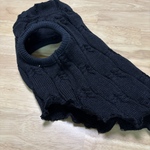 犬服　ブラックニットワンピ　オーダーサイズ